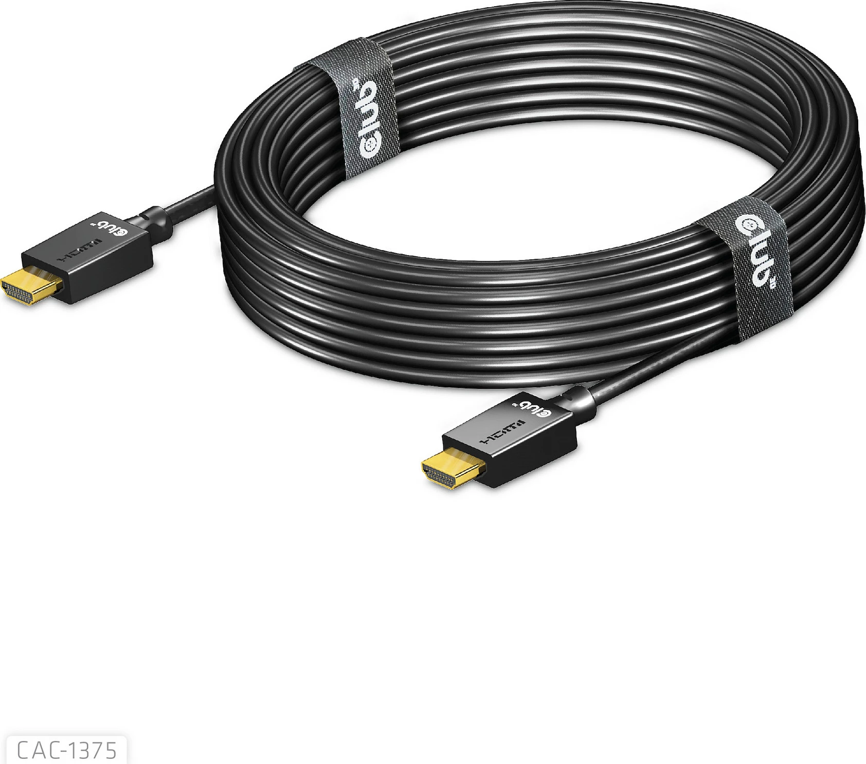 Kabllo HDMI Club3D 2.1 Ultra High Speed 5m, e zezë