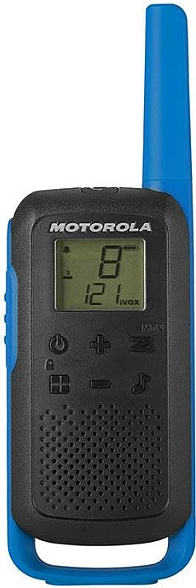 Radio Motorola TALKABOUT T62, 16 kanale, 8 km, LCD, Micro-USB, zi/kaltër