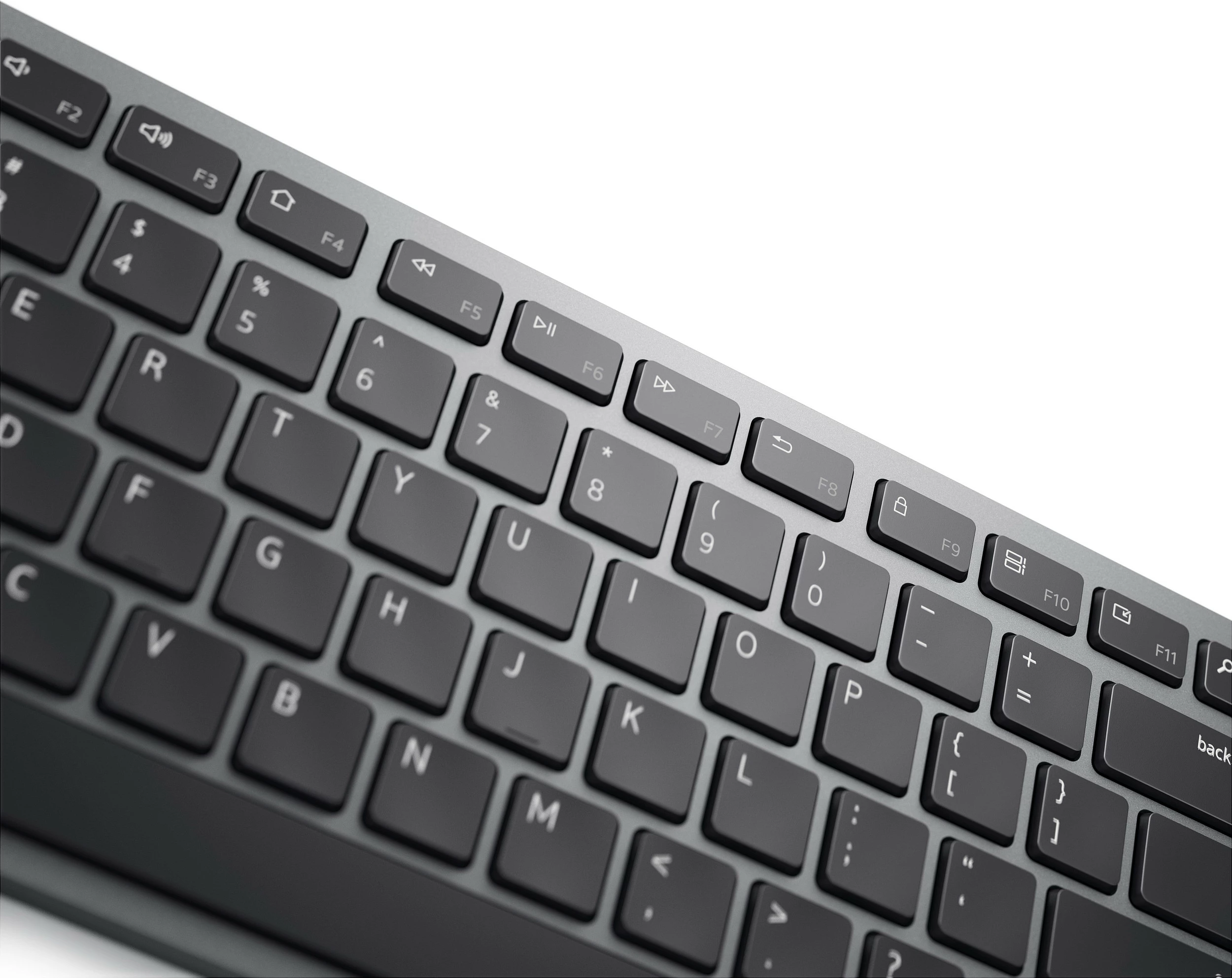 Set tastierë dhe Maus Dell Pro Plus KM7321W, wireless RF + Bluetooth, QWERTZ gjermanisht, full-size, 4000 DPI, gri/titan