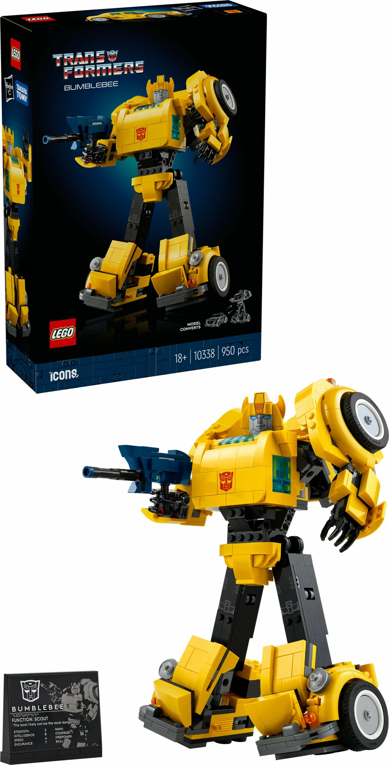 Set ndërtimi LEGO Bumblebee, 950 pjesë, shumëngjyrësh