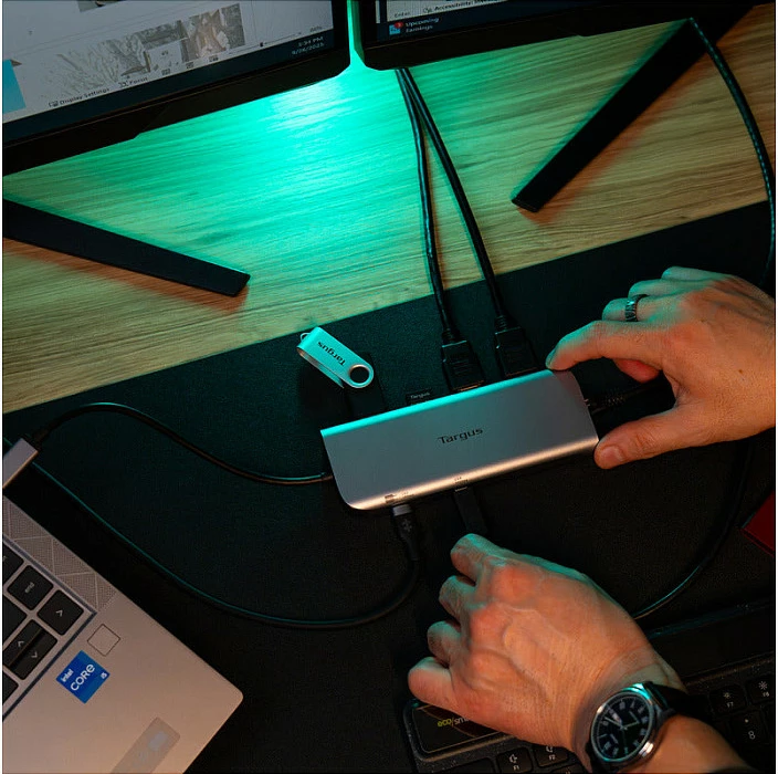 Docking station USB-C Targus Dual HDMI 4K, 140W PD, Gri