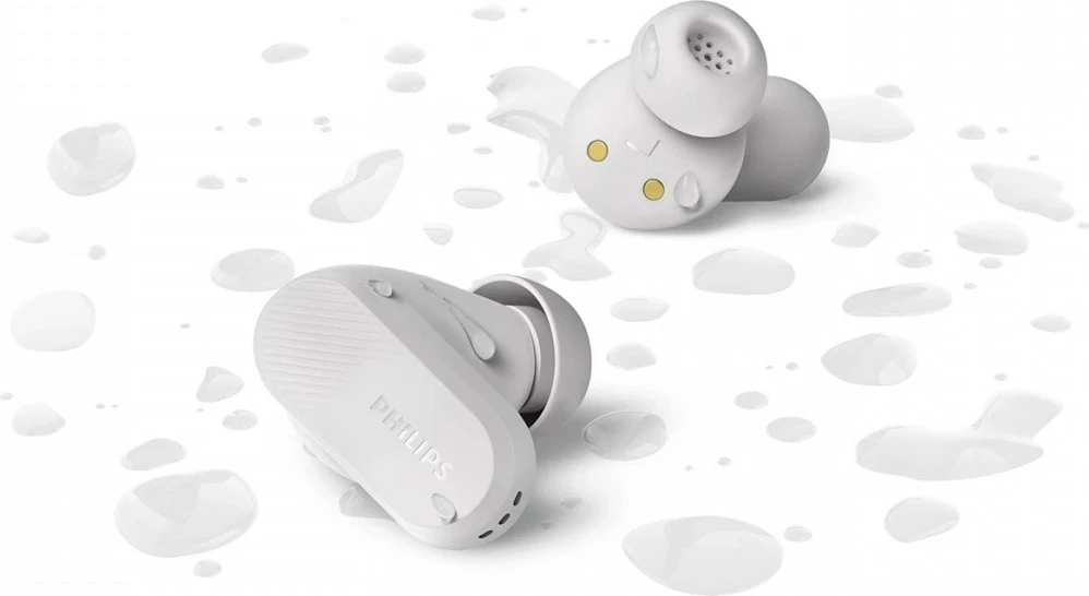 Kufje true wireless Bluetooth, Philips TAT3509, ANC, 24 orë, Bluetooth 5.3, IPX4, të bardha