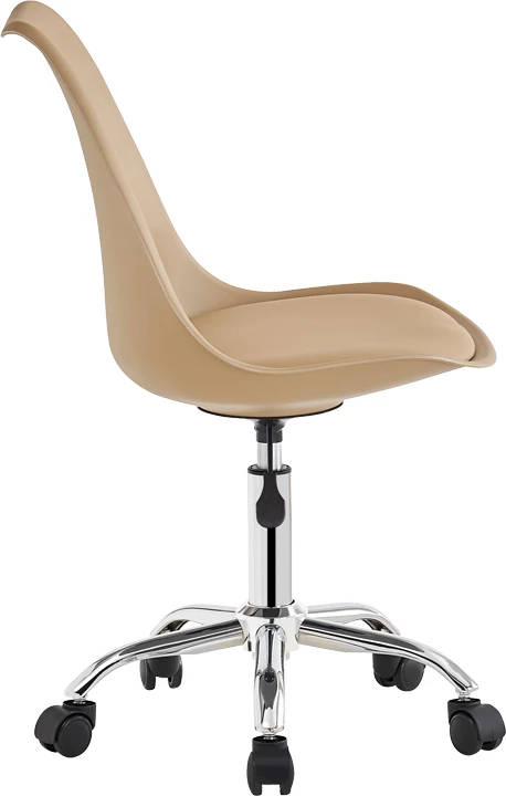 Karrige zyre Gaston II, pp-pu, ngjyrë kapuçino, 48x57x77-90cm