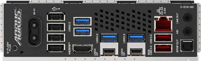 Pllakë amë GIGABYTE X870 AORUS ELITE WIFI7, AM5, ATX, DDR5 deri 256GB, Wi‑Fi 7, 2.5GbE, USB4, e zezë