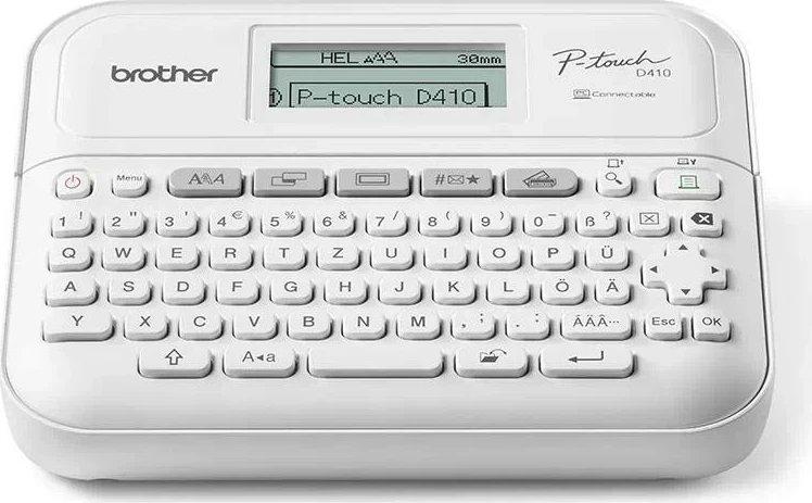 Printer etiketa Brother PTD410YJ1, USB, plastikë, bardhë