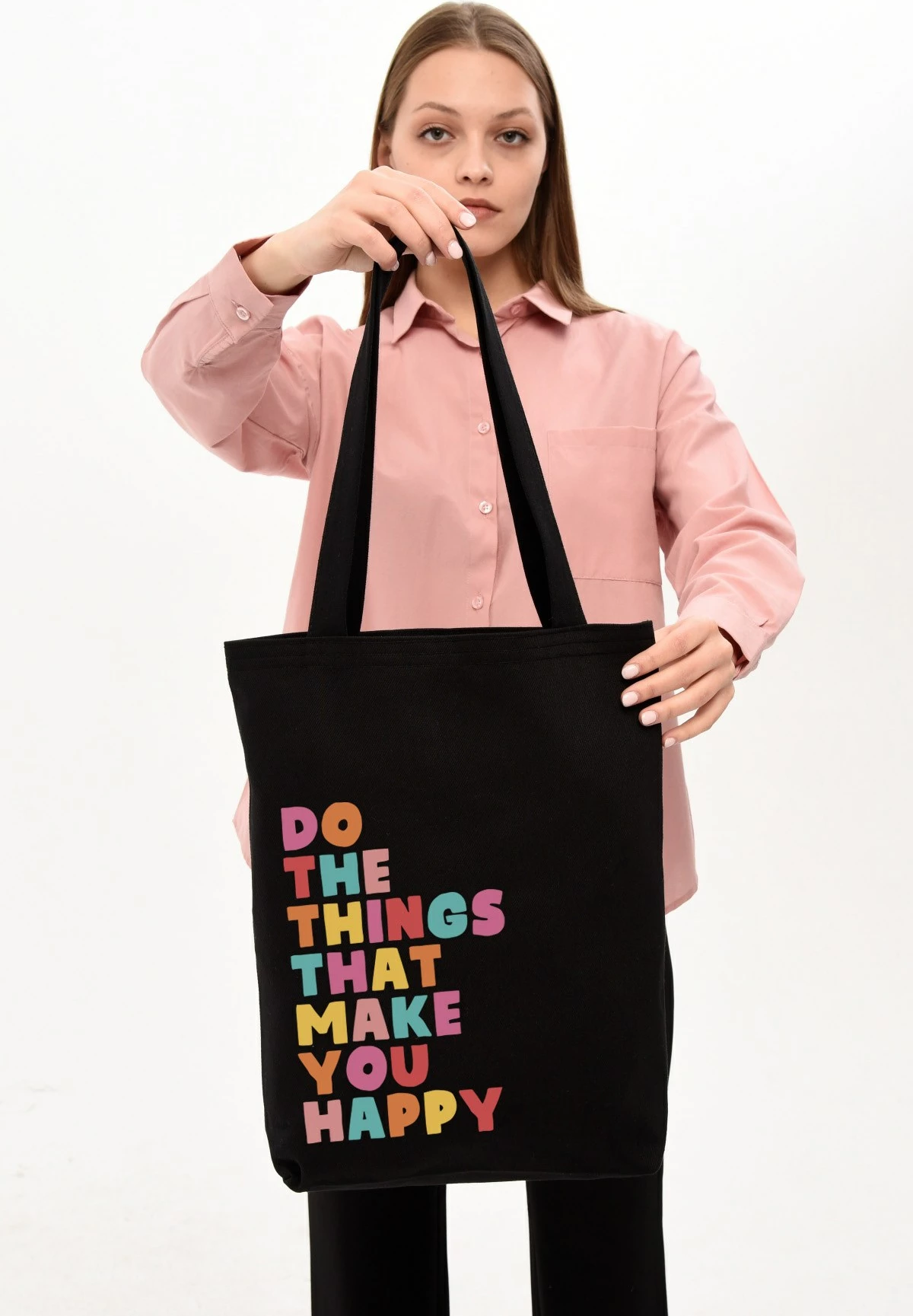 Çantë tote Zoozie Bags, 1473, e zezë, 35x40x8cm