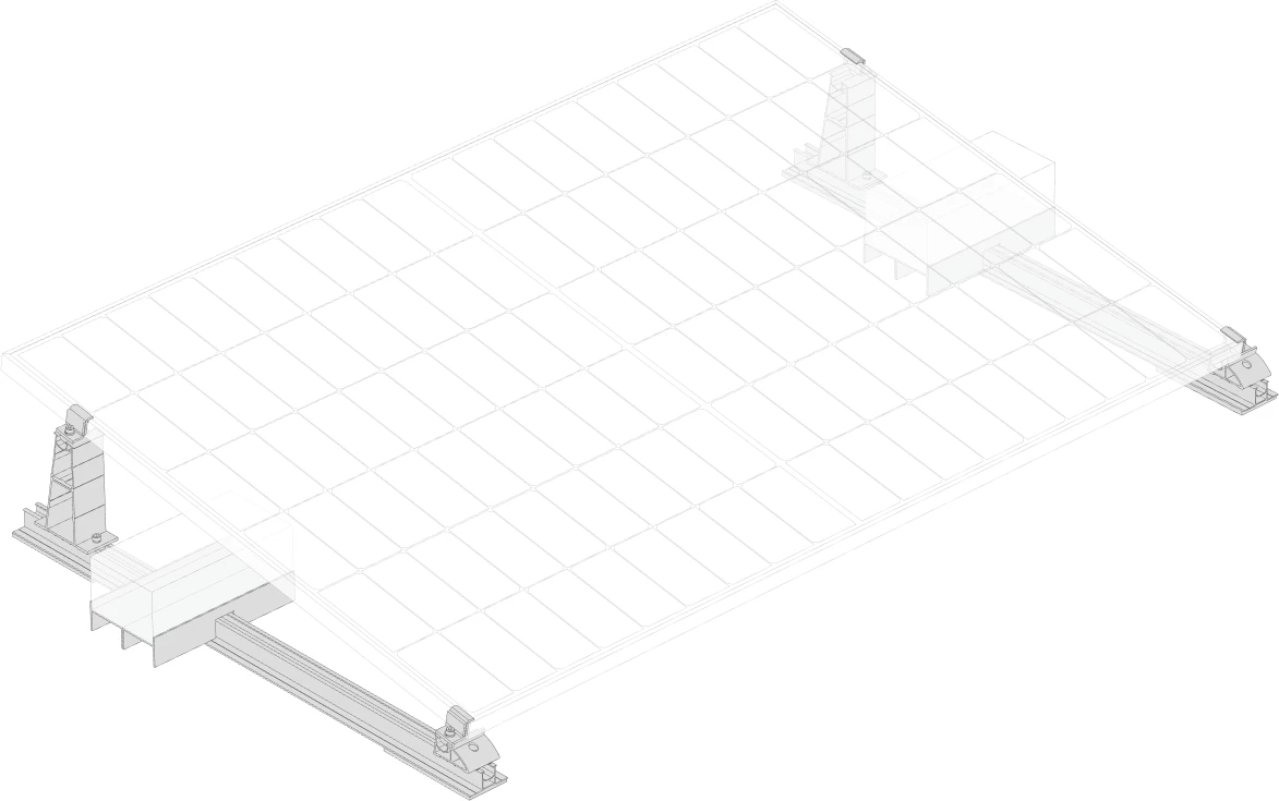 Mbajtese per panele solare per kulm te rrafshet ecoflow