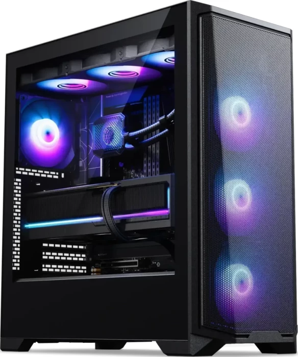 Kasë PHANTEKS Eclipse G370A ATX Big Tower, tempered glass, D-RGB LED, USB-C 3.0, e zezë