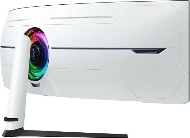 Monitor Samsung Odyssey Neo G9 G95NC, 57", VA i lakuar, Dual UHD, 1ms, 240Hz, HDR10+, bardhë-zi