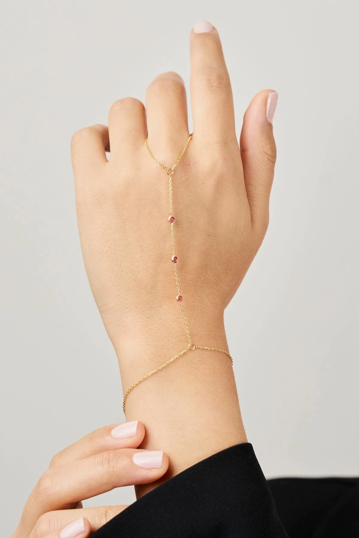 Zinxhir argjendi Elika, ngjyrë e kuqe, TFNY65207