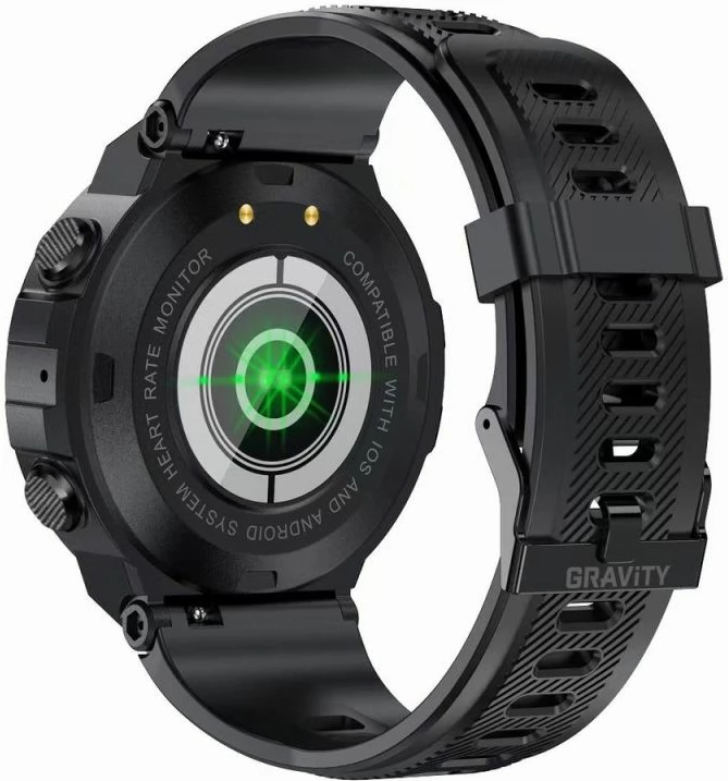 Smartwatch Gravity për të gjithë, e zezë