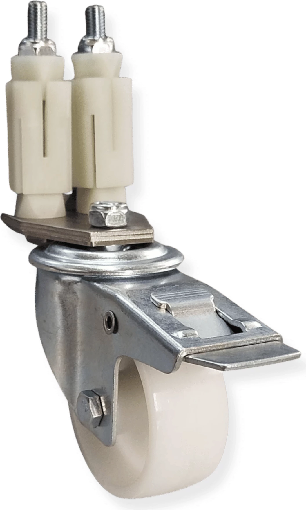 rrotë kasteri e brendshme për profil vertikal, Barmatic Oxygen, kod 967713, set 2 copë (1 me frenë, 1 pa), argjendtë