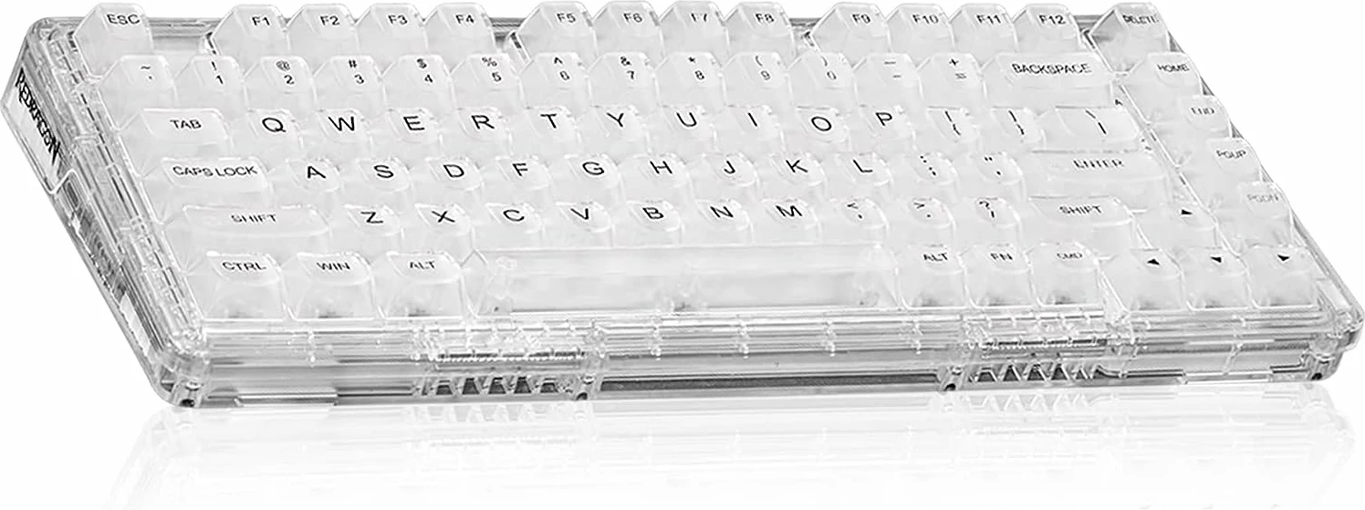 Set kapakë taste, Redragon Crystal A135, PBT, 147 copë, transparente