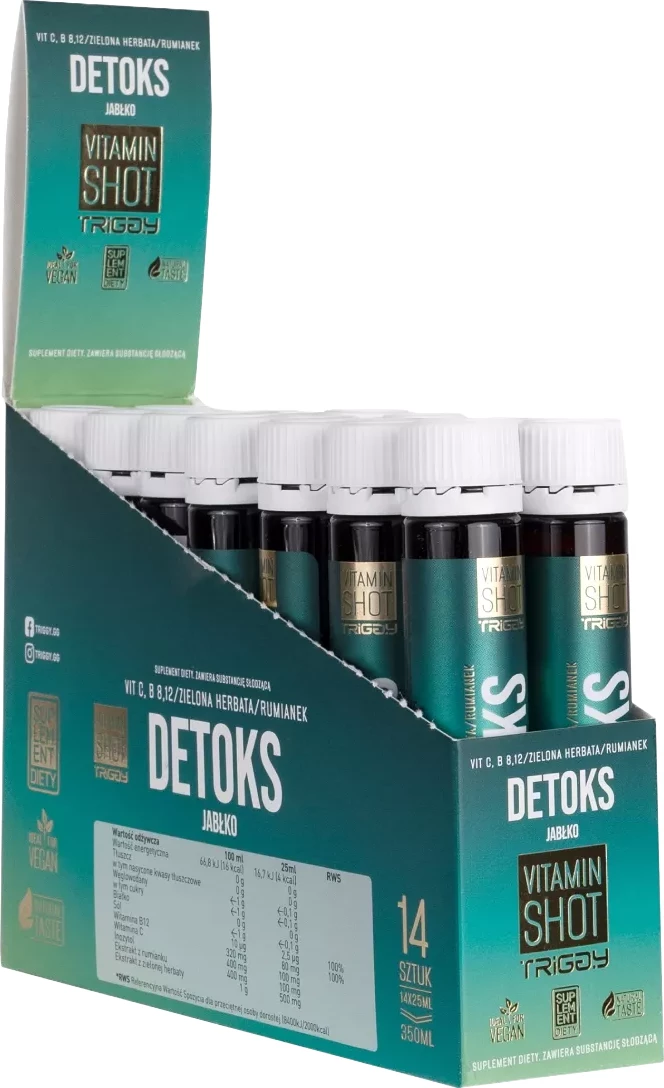 Detox Shots – Suplement për Detoks (25ml x 14)