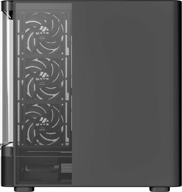 Kasë XYZ PC GEAR Quantum X-CS-QUANTUM-B Midi Tower ATX ARGB me xham të temperuar, e zezë