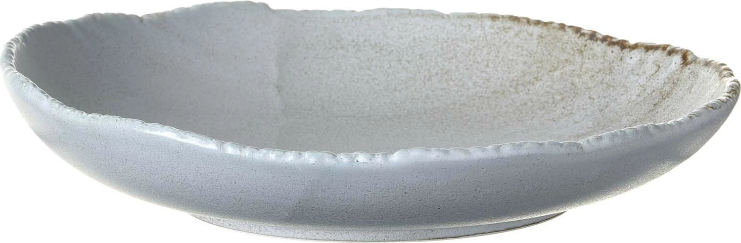 Pjatë e thellë Fine Dine Stark ø220 mm, porcelan i vitrikuar, 650 ml, set 3 copë, gri