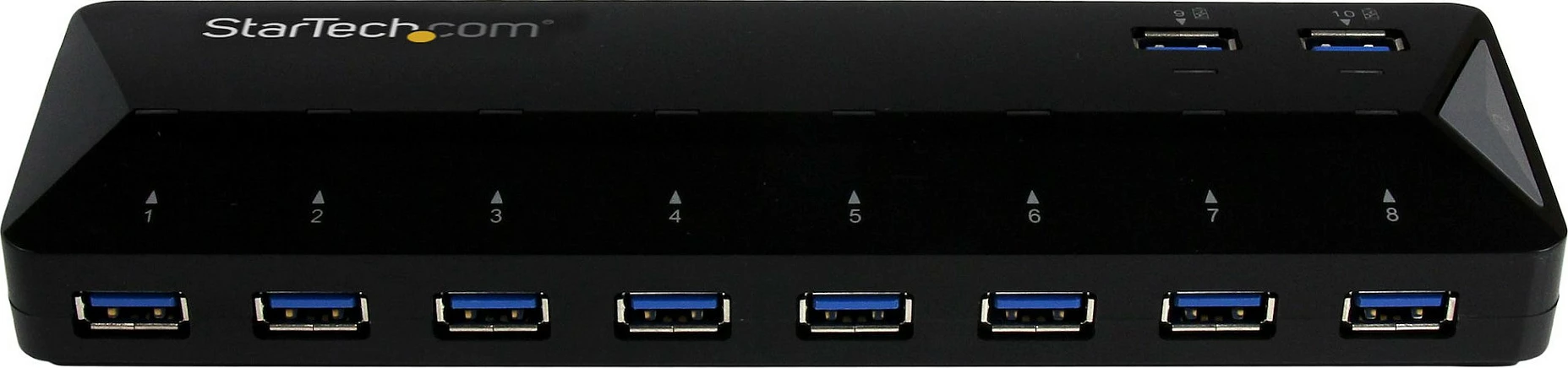 USB hub StarTech ST103008U2C, 10 porta USB 3.2 Gen 1 5Gbps, 2x1.5A karikim/sync, i zi