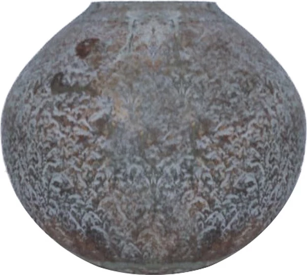 Vazo SHANDAR, qelq, gri-ari, 18x18x17 cm