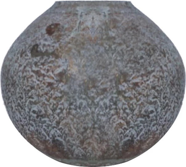 Vazo SHANDAR, qelq, gri-ari, 18x18x17 cm