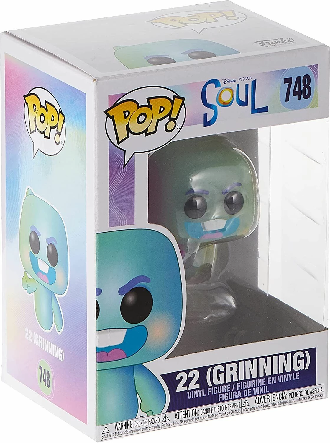 Figurinë koleksionuese Funko POP Disney Soul Grinning 22, vinil, jeshile e hapur