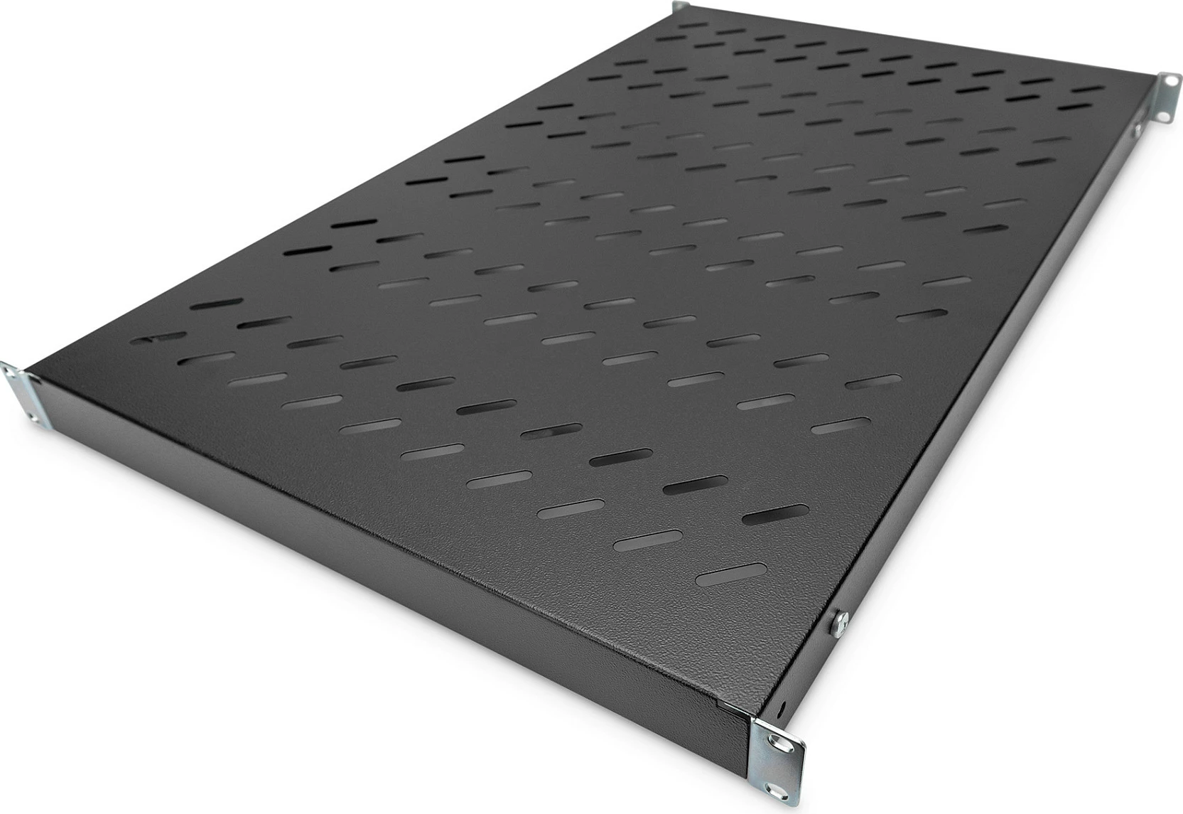 Raft kabineti Digitus 1U 44x482x700-1180mm, deri 50kg, zi