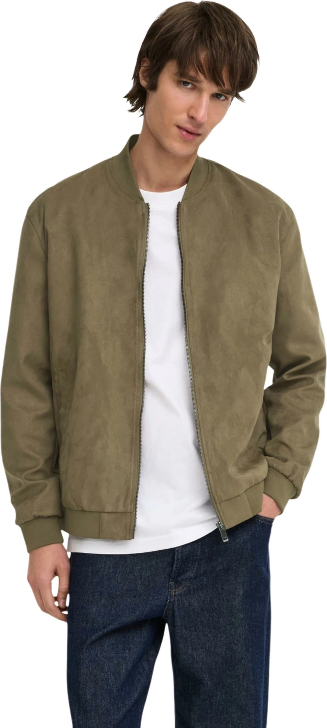 Jakne bomber Only & Sons Onslucas 22027463, e gjelbër ulliri