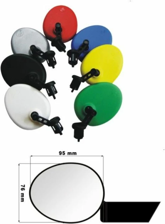 Pasqyrë timoni për biçikletë Yakimasport, e zezë