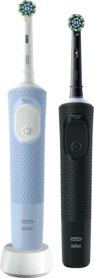 Furçë dhëmbësh elektrike Oral-B Vitality Pro D103 Duo, 3 mënyra pastrimi, e zezë/blu