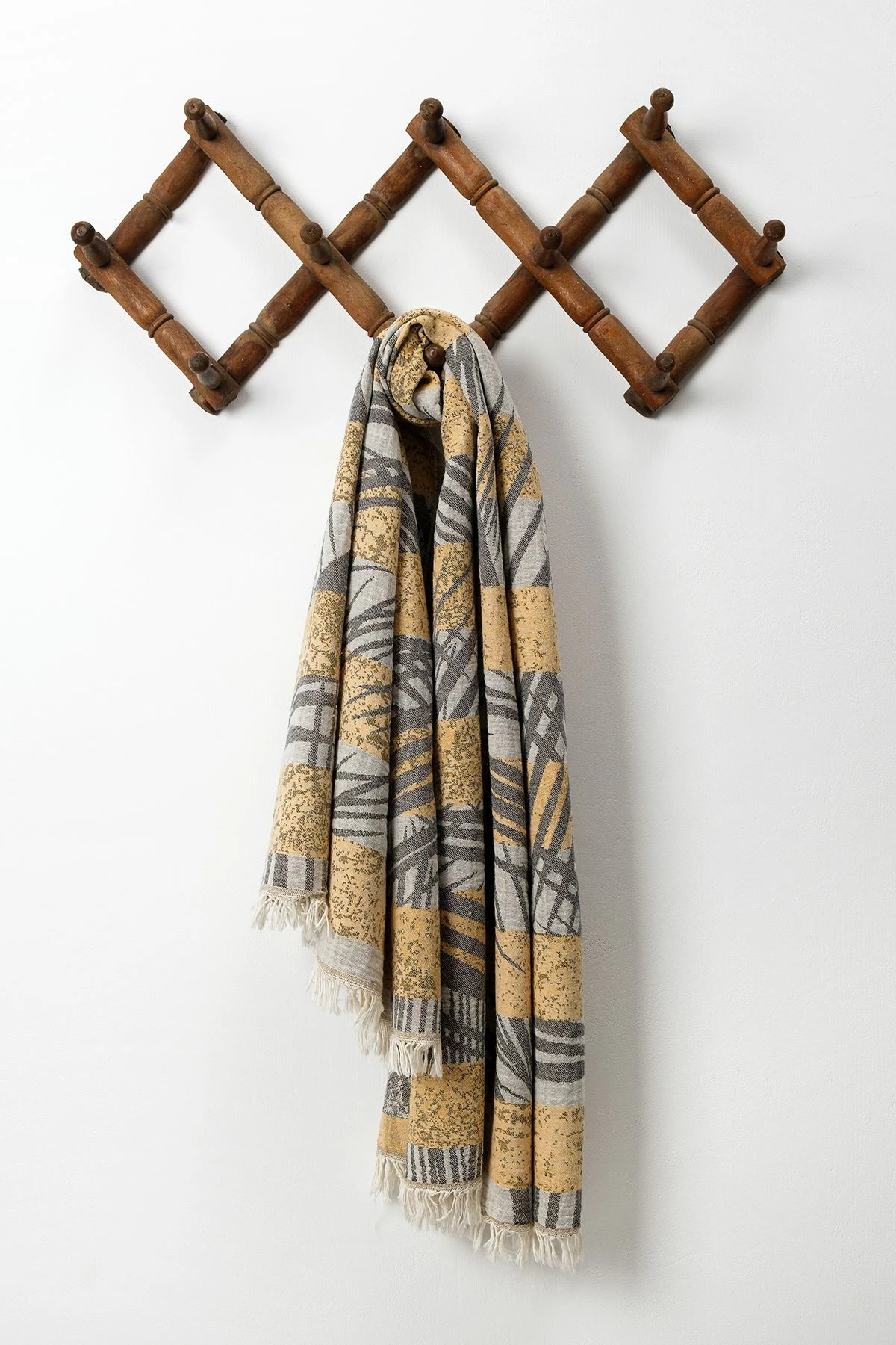 Peshqir plazhi Fouta, ngjyrë mustard, Mijölnir Tahiti