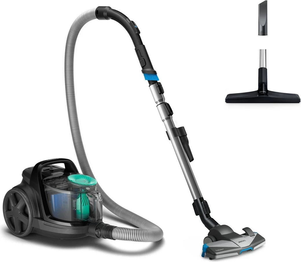 Fshesë me korrent Philips Series 5000 FC9550/09 900 W 1.5 L pa qese me filtër HEPA kabllo 9 m, zi/kaltër