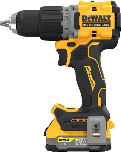 Trapan me bateri DeWALT DCD800E2T-QW, 18V Li-Ion, brushless, 90Nm, 1.7Ah, e zezë/verdhe