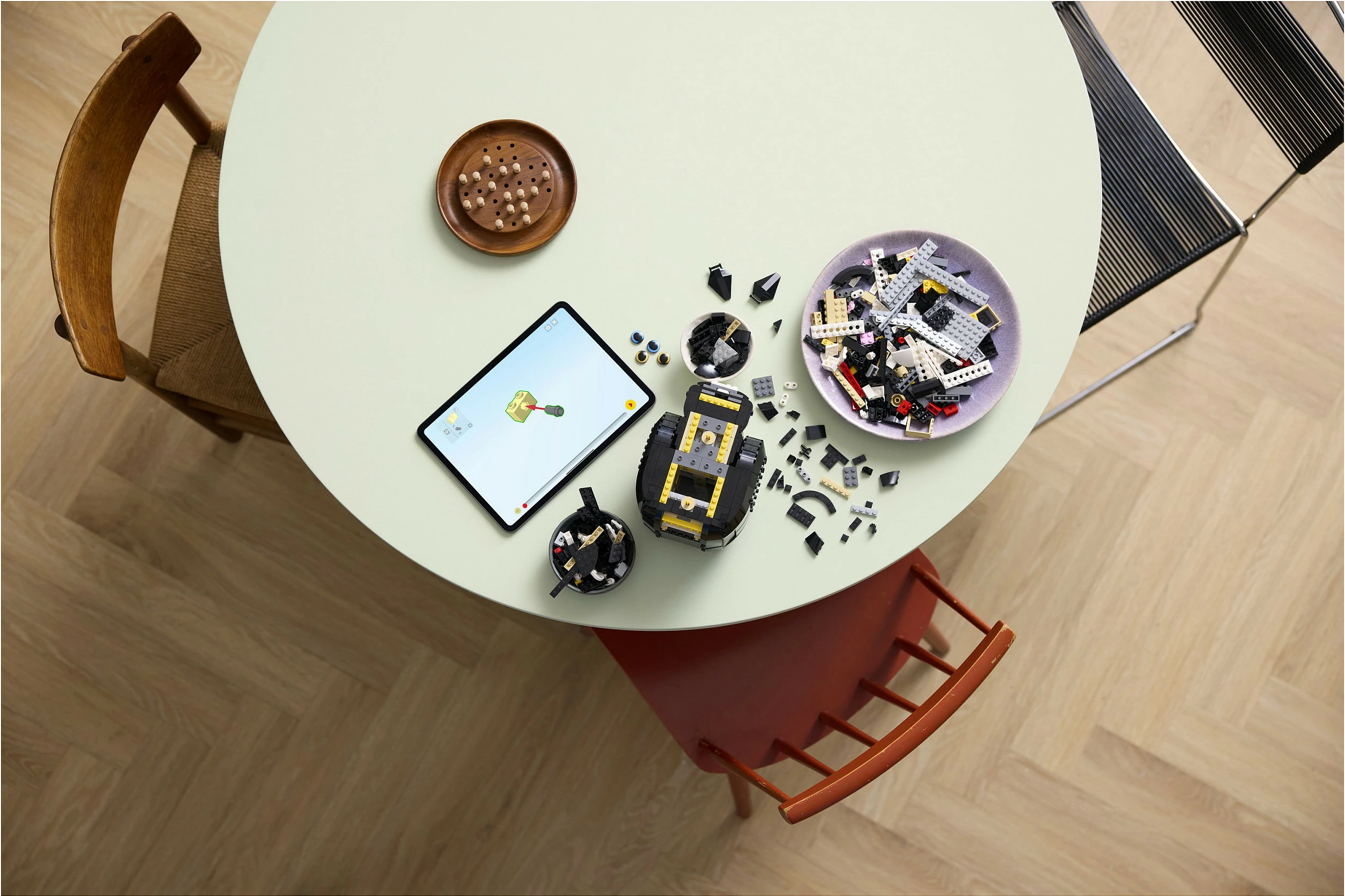 Set ndërtimi LEGO Ideas Tuxedo Cat 21349, 1710 pjesë, 18+, zi/bardhë