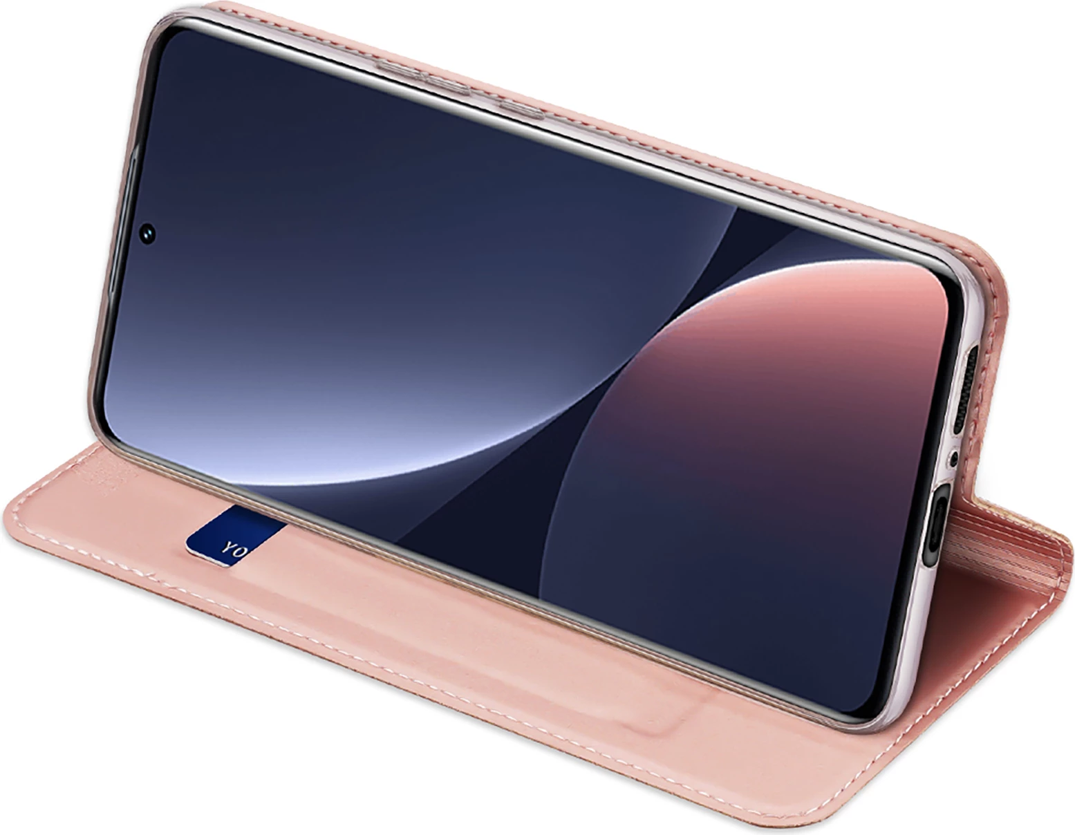 Mbështjellës Dux Ducis Skin Pro për Xiaomi 13 Pro, me kapak, xhep për kartelë, rozë