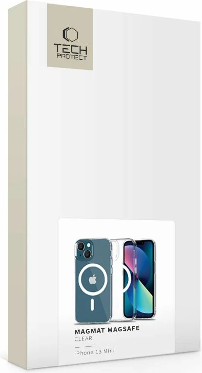 Mbështjellës Tech-Protect MagMat për iPhone 13 mini, Transparent, me MagSafe