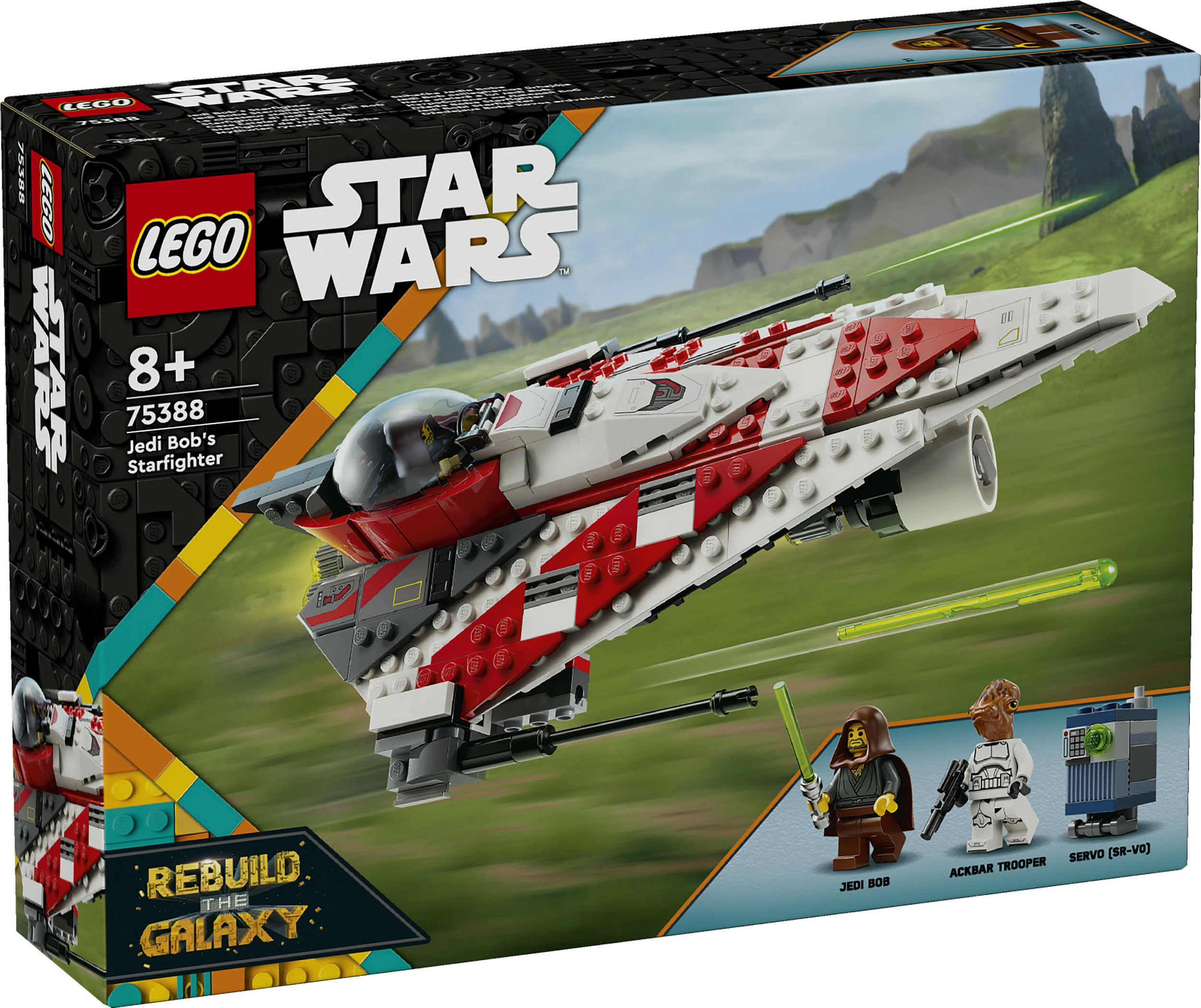 Set ndërtimi LEGO Jedi Bob's Starfighter, 305 pjesë, shumëngjyrësh