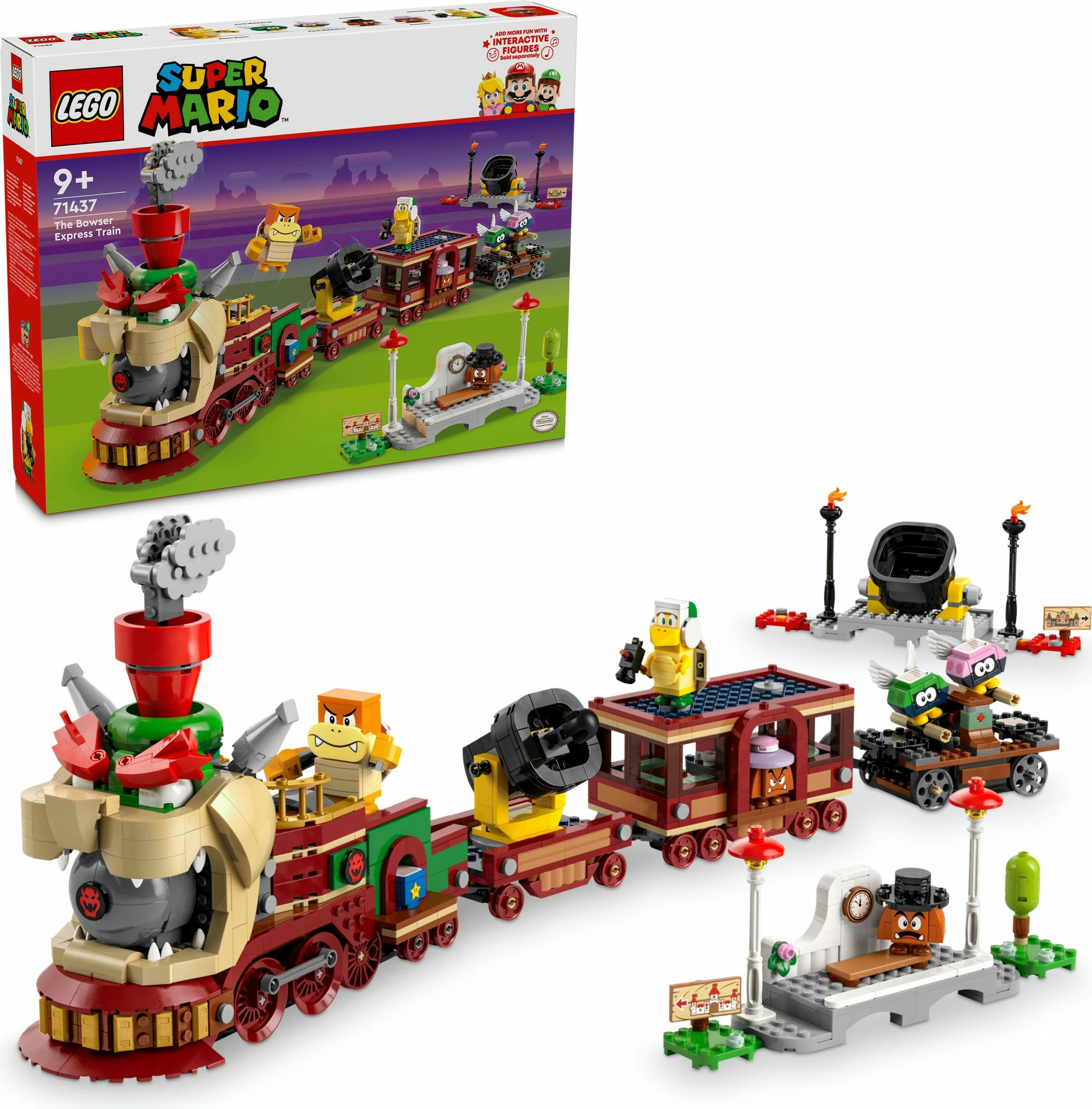 Set ndërtimi LEGO Super Mario 71437 Bowser Express Train, shumëngjyrësh