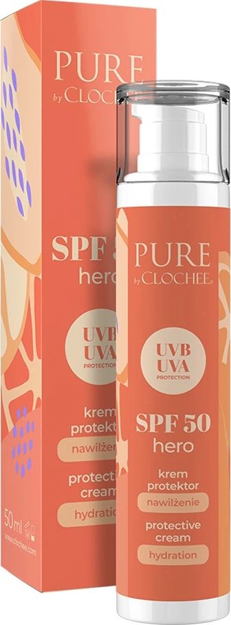 Krem për fytyrë për femra Clochee SPF 50 Hero Protective Cream Moisturizing, 50ml