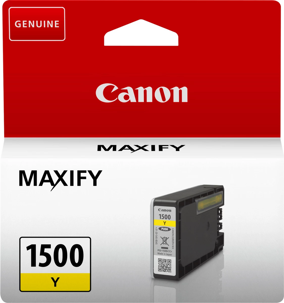 kartutxh boje, Canon, PGI-1500Y (9231B001), për MAXIFY, standard, verdhë