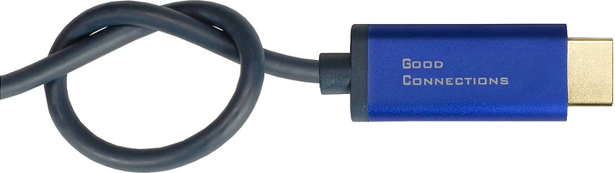 Kabel GoodConnections DisplayPort 1.4 në HDMI 2.0, 2 m, 4K@60Hz, blu/zi