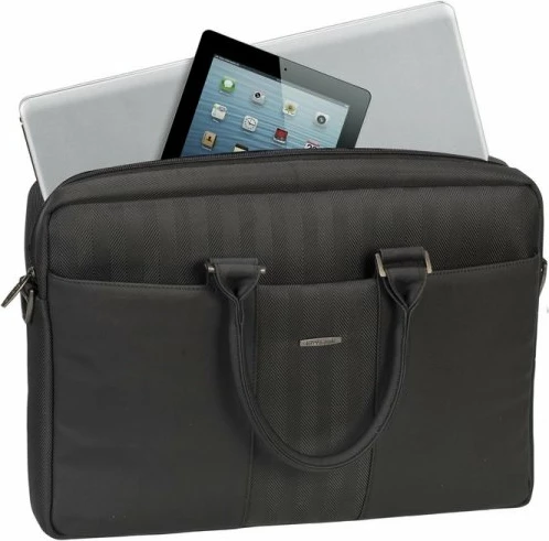 çantë biznesi për laptop RIVACASE 8135, deri 15.6", xhep për tablet 10.1", me rrip shpatulle, e zezë
