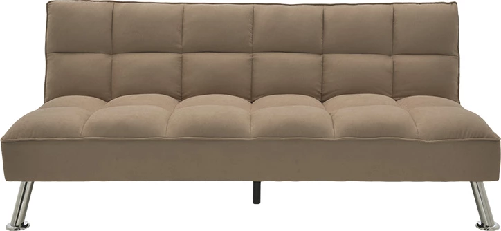 Divan shtrat 3 vendesh Rebel me material ngjyrë bezhë-kafe 189x92x82cm