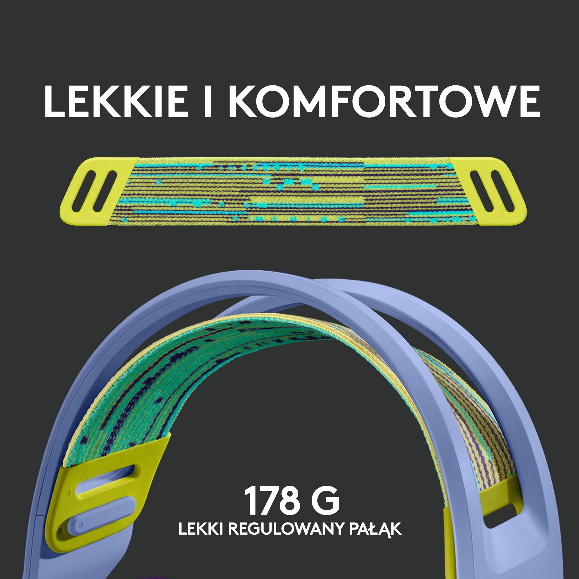 Kufje gaming Logitech G733 LIGHTSPEED (981-000890), wireless, 7.1 surround, USB, vjollcë 2