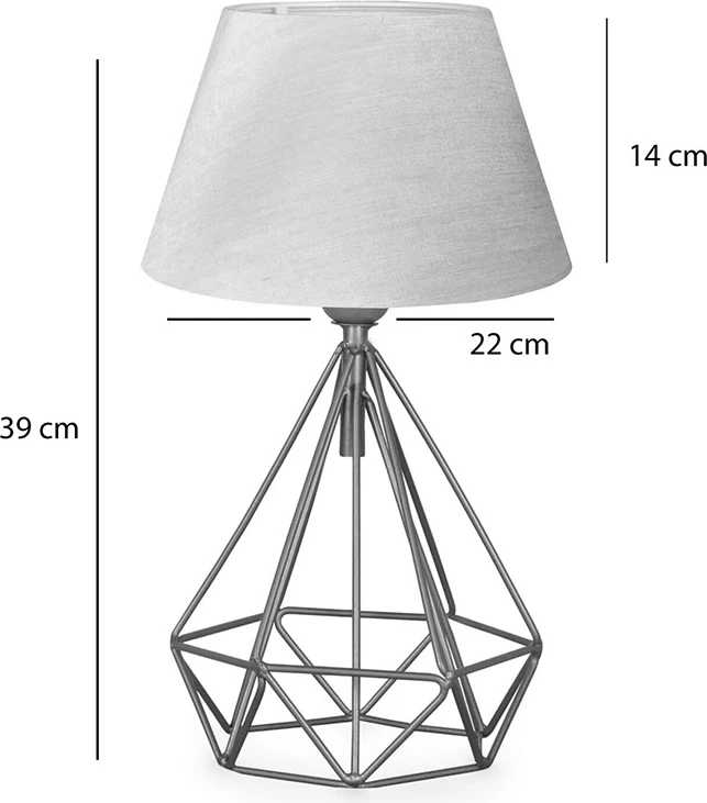 Llambë tavoline PWL-1080 E27 bezhë-ari D22x39cm