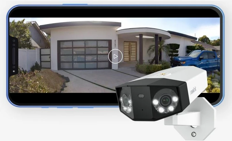 Kamerë sigurie IP reolink DUO Series P750 PoE 16MP, e bardhë