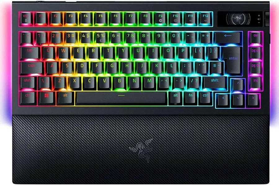 Tastierë gaming Razer BlackWidow V4 Pro 75% US International ISO, mekanike Razer Green, RGB, wireless, e zezë