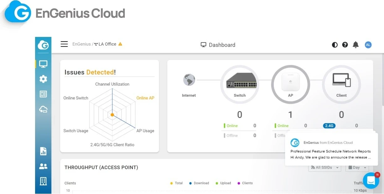 Pikë Qasjeje Wireless EnGenius Cloud ECW120, me Menaxhim në Cloud