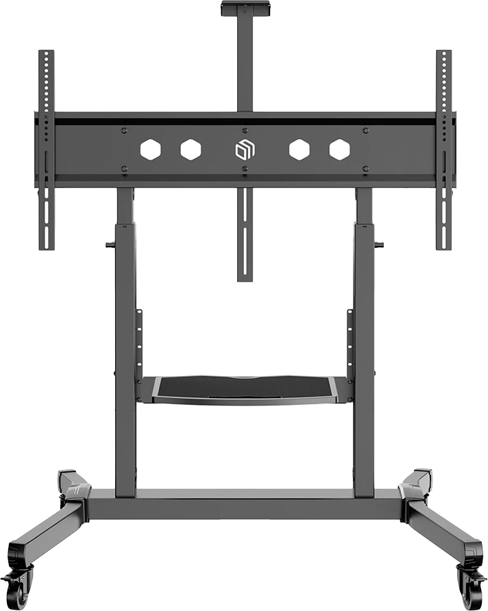 Mbajtës TV mobil ONKRON Rolling TV Cart për 50-100", deri 120 kg, VESA 200x200-1000x600, i zi