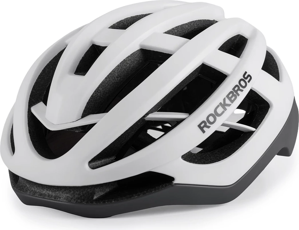 Helmet biciklete Rockbros HC-58WG-M 55-58 cm, bardhë-gri