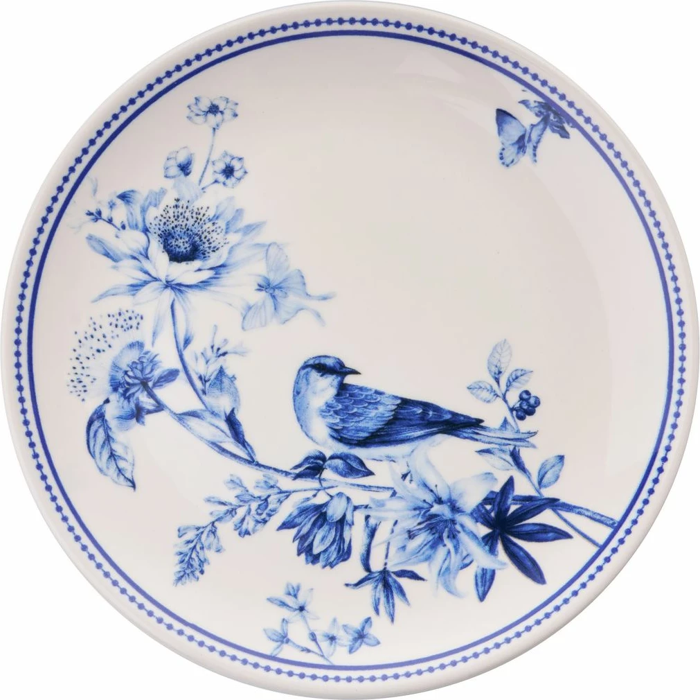Set pjatash shërbimi (6 copë), Hermia Concept, ngjyrë kaltër Serv Bird