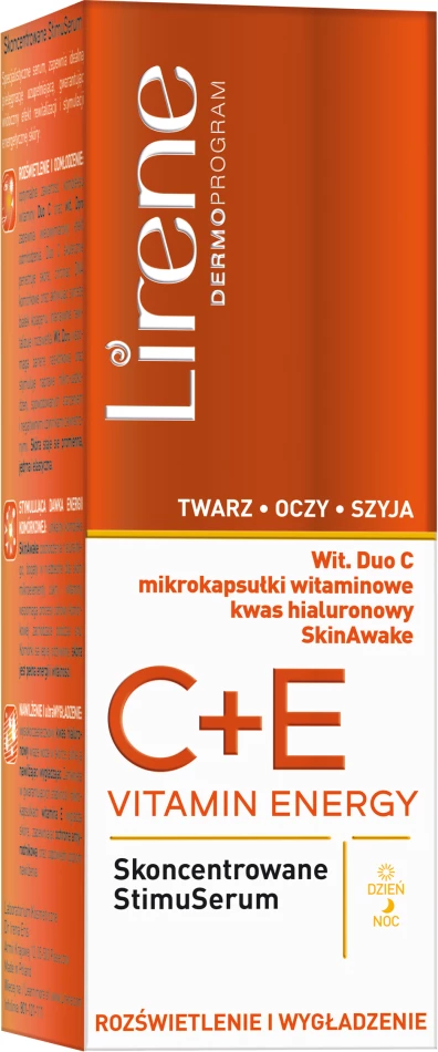 Serum për fytyrë Lirene C+E Vitamin Energy Concentrated Stimulating për femra 30ml